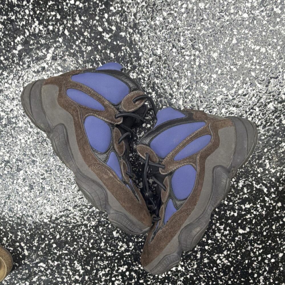 adidas Yeezy 500 High Tyrian Purple Brown Men's Athletic Sneakers FY4269